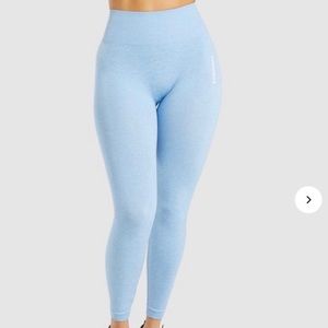 Gymshark Marl Seamless Powder Blue Leggings